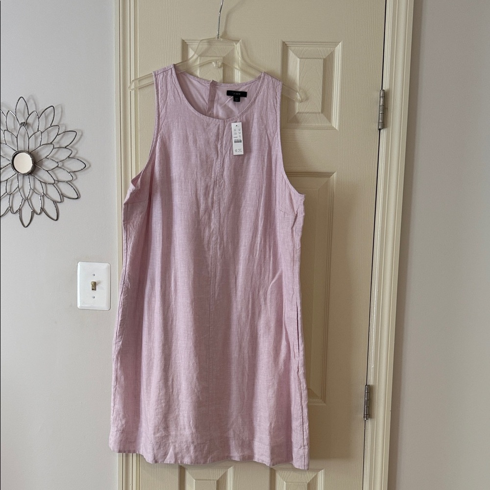 J. Crew Light Purple Linen Sleeveless Dress
